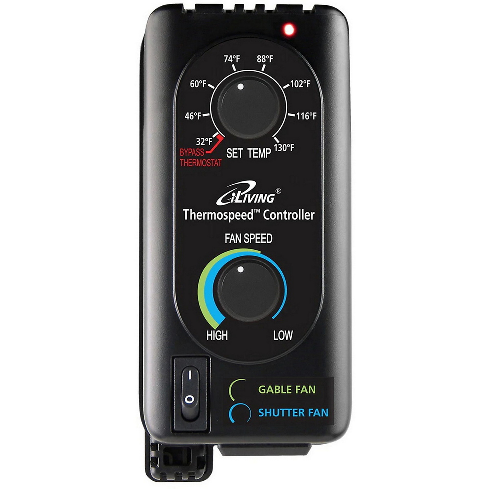 Dr. Infrared Heater iLiving Thermospeed Fan Speed Controller — 120V, 60 Hz, 3A FLA, 18A LRA, UL Listed, Model# ILG8SFST
